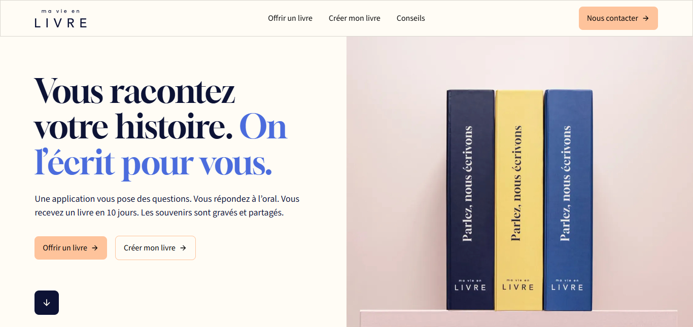 Ma vie en livre