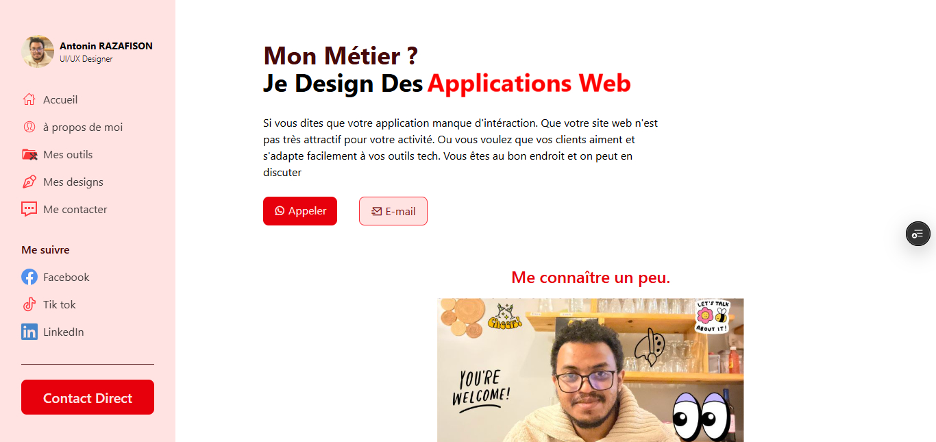 Mon portfolio UI UX